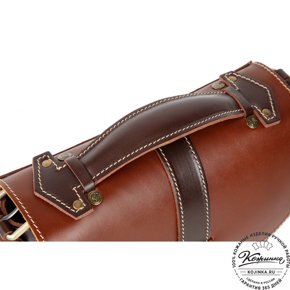 Кожаная  сумка "Виктория" (коричневая)